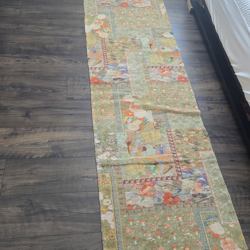 Floral Patterned Runner Rug